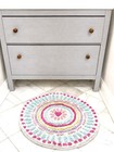 Pottery Barn Kids Bath Mat Round Colorful Star Bathroom Decor Heart 100  Cotton