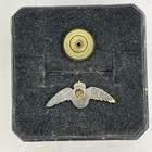 Wwii Ww2 925 Sterling Silver Royal Canadian Air Force Aviation School Pas Pin