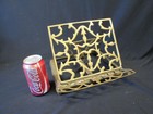 Brass Ornate Adjustable Folding Book Bible Cookbook Recipe Stand Holder Easel