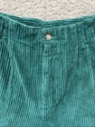 Copper Key Vintage Green High Waisted Pleated Corduroy Shorts Junior 7 Cotton