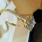 3 00 Ct Treated Round Cut White Diamond Solitaire Ring 925 Silver Certified