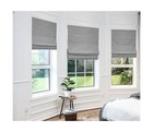Belmar Washable Cordless Room Darkening Woven Fabric Roman Shades For Windows   