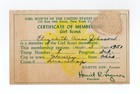 1951 - Girl Scouts Troop Number I Waverly Ohio Membership Card -  Xl2i