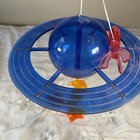 Vtg Ikea Vimsig Space Mobile Sun Catcher 1990s Acrylic Saturn Stars Moon Rocket