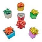 Ring Gift Boxes Shiny Metallic Mini-hat Jewelry Display Package Of 48 Assortment