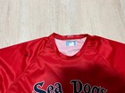  39 Game Used Worn Portland Sea Dogs Bp Jersey Red Sox