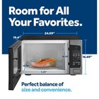 Ge 2 0 Cu  Ft  Countertop Microwave Oven  1200 W  Stainless Steel Sensor Cooking