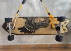 Rare Bamboo Surf Skate Cx Carver Hand-made Coffee Bag 28 7    Travel Skateboard