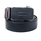New Genuine Leather Mens Ratchet Belt Belts For Men Adjustable Automatic Buckle