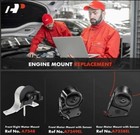 Engine Motor And Transmission Mount Kit Compatible With Nissan Altima 2002-2006
