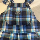 Vintage Y2k Oshkosh Bgosh Vestbak Shortalls Overalls Plaid Boys 18 Months Blues