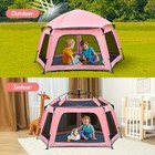 Large Baby Playpen With Canopy Foldable Baby Beach Tent Mosquito Net Pop Up Pack