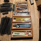 Tyco Ho Scale Model Trains Mixed Lot  7 Ho Cars 2 Transformers 49 Pieces Track