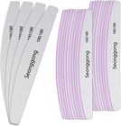24 Pack Nail File 100 180 Grit Double Sided Emery Board For Manicure Pedicure