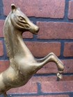 Vintage Brass Horse  on Base Figurine Statue Equestrian D  cor