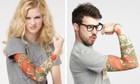 Temporary Tattoo Sleeve Nylon Arm Warmer True Love Roses Mens Women s Kids Sport
