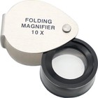 4 Jewelers Magnifier Loupes Coin Stamps Gemstones 7x 10x 15x Blue 10x