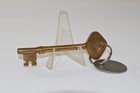Vintage Brass Ship Key   Tag Cleaning Gear Locker Maritime Hardware 4d