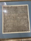 Antique Needlepoint Sampler 1863 Emily Marshall 11 Years Old  Framed