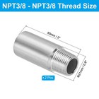 3 8  Npt Male To 3 8  Npt Female Thread Pipe Fitting 2  Coupling Connector  2pcs