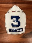 Mint Vintage Cairns Leather Fdny Firehelmet Front Rescue 3 Lieutenant- Very Rare