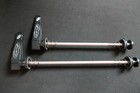 Rare Titanium Black Use Spin Stix Road Bike Skewer Set Quick Release Lever Qr