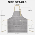2 Pieces Aprons For Women With Pockets  Cotton Linen Waterproof Kitchen Cooki   