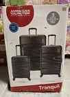American Tourister Tranquil 3-piece Hardside Set -black  New Open Box