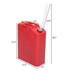 Portable 20l 5 Gallon Petrol Jerry Can With Spout  Red