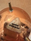 Vintage Solid Copper Brass Footed Cauldron Pot Kettle Planter Bowl 4x4 5 