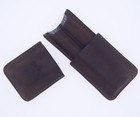 Rustic Brown - 2 Cigar Leather Case - Made In Usa  - Great Gift For Dad