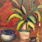 Vintage Original Oil Painting On Canvas Still Life Post Impressionist Fauvist