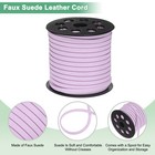 Faux Suede Leather Cord  50 Yards 5mm Flat Suede Leather Lace  plain Purple 