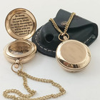 Vintage Style Brass Pocket Compass With Chain Antique Navigation Travel Gift