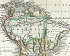 Map Of South America By Wilkinson Original With Hand Colour 1794