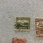 4 Used Antique vtg  Newfoundland Stamps  1879-1949  Nice Varied Lot-  1 Ships 