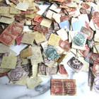 Great Britain Stamps Queen Victoria Job Lot Penny Red Etc Inc Blocks Large Lot