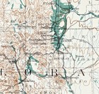1890  Colorado - Irrigation Map Original Antique   10x7 5   Townships - Railroad