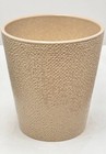 Vintage Beige Glazed Stippled Ohio Pottery Planter pot Marked    made In Usa   