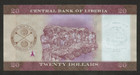 Liberia Banknote 20 Dollars 2022 Unc