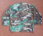 Us Air Force Jacket Men Large Woodland Camo Patches Combat Utility Coat 