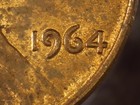 1964 Lincoln Cent Doubled Die Obverse Almost Uncirculated Condition