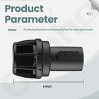 2-1 2 In  Muffler Diffuser Wet dry Vac Attachment Cmxzvbe38660 In