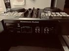 American Audio 1000 Dj Mixer With  Case  Also Power Cord And 2-20ft Spkr Cables 