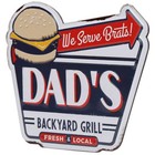 Dad s Backyard Grill Metal Magnet  5  X 4  