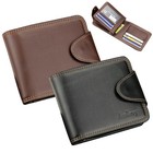 Men s Leather Bifold Credit Card Holder Wallet Business Card Case Front Pocket