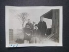 Vintage 1940s Family Photo Family Posing For Photo