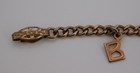Vintage Camp Fire Girls   Bluebirds Gold Tone Bracelet   Letter Charms 1960s