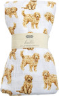Muslin Baby Swaddle Blanket Cotton Doodle Print 40x40 Inches Newborn Nursery