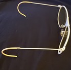 American Optical Usa Arthur Ashe Advantage 1970s Vintage White yellow Sunglasses